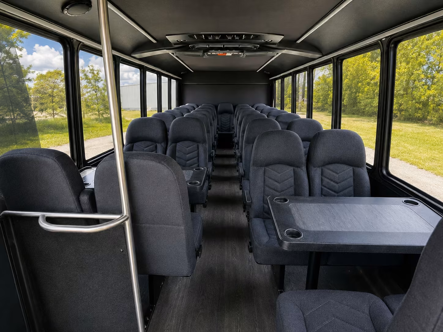15 passenger minibus interior