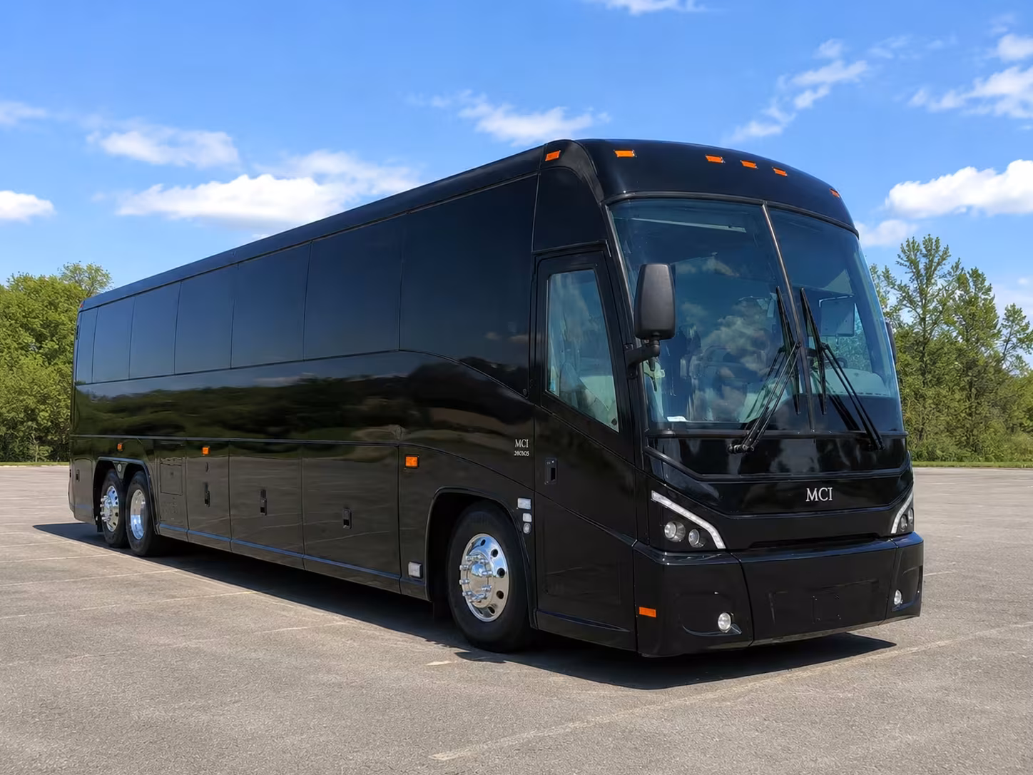 fargo charter bus rental exterior