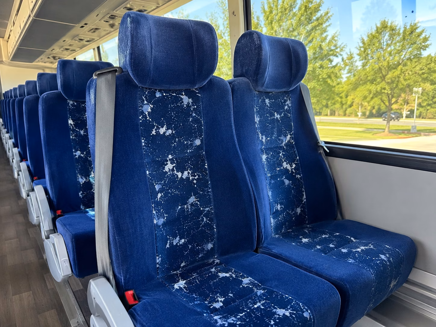 fargo charter bus rental interior